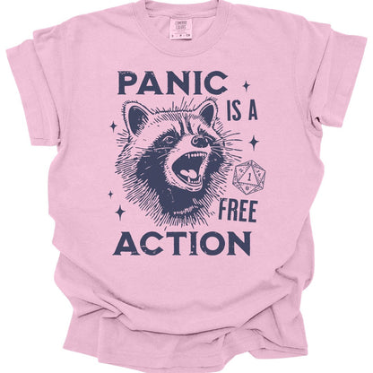 Printify T-Shirt Blossom / S Panic Is A Free Action Shirt - Comfort Colors