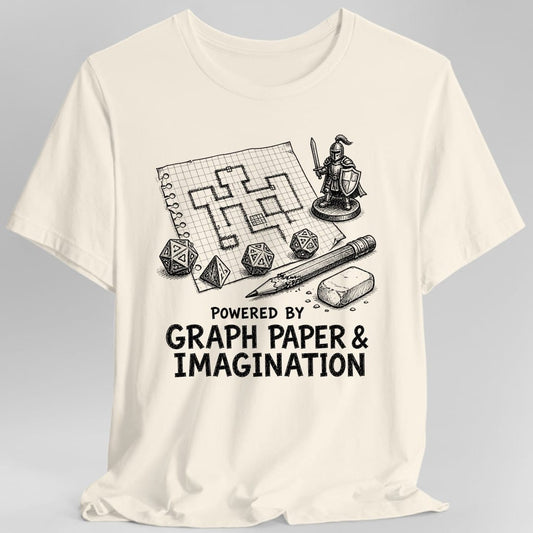 Printify T-Shirt Natural / S Powered By Graph Paper T-Shirt