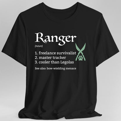 Printify T-Shirt Black / S Ranger Class Definition D&D T-Shirt