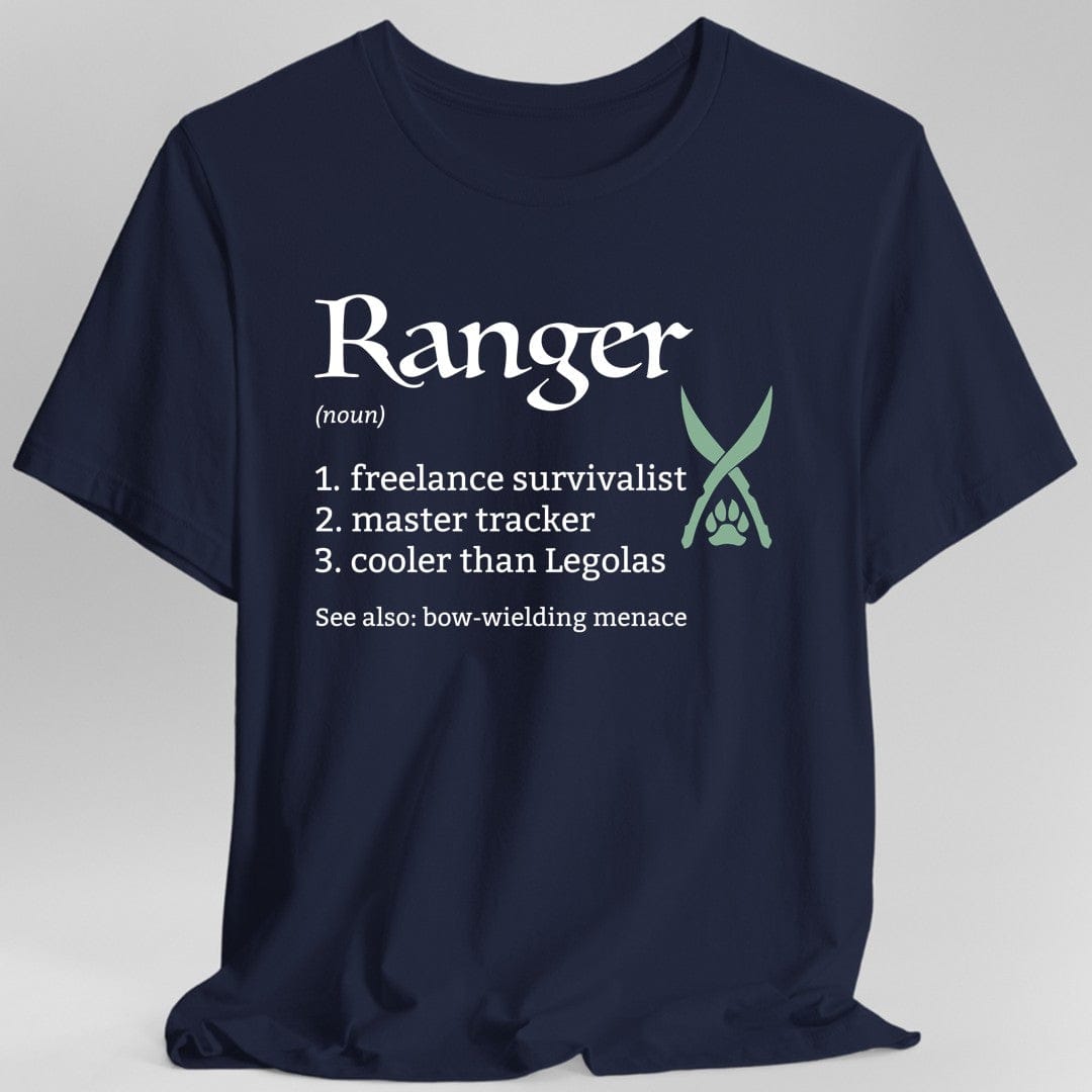 Printify T-Shirt Navy / S Ranger Class Definition D&D T-Shirt