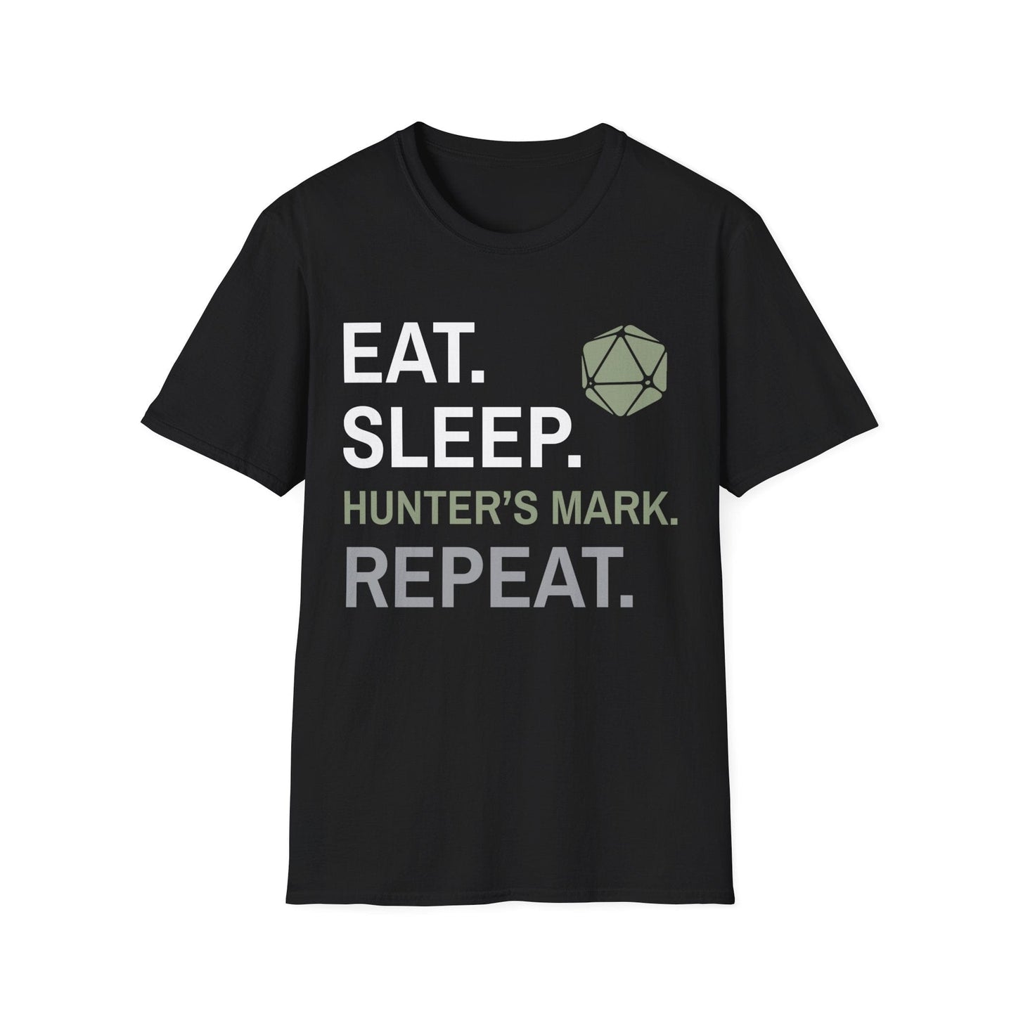 Printify T-Shirt Black / S Ranger Class T-Shirt – 'Eat, Sleep, Hunter's Mark, Repeat'
