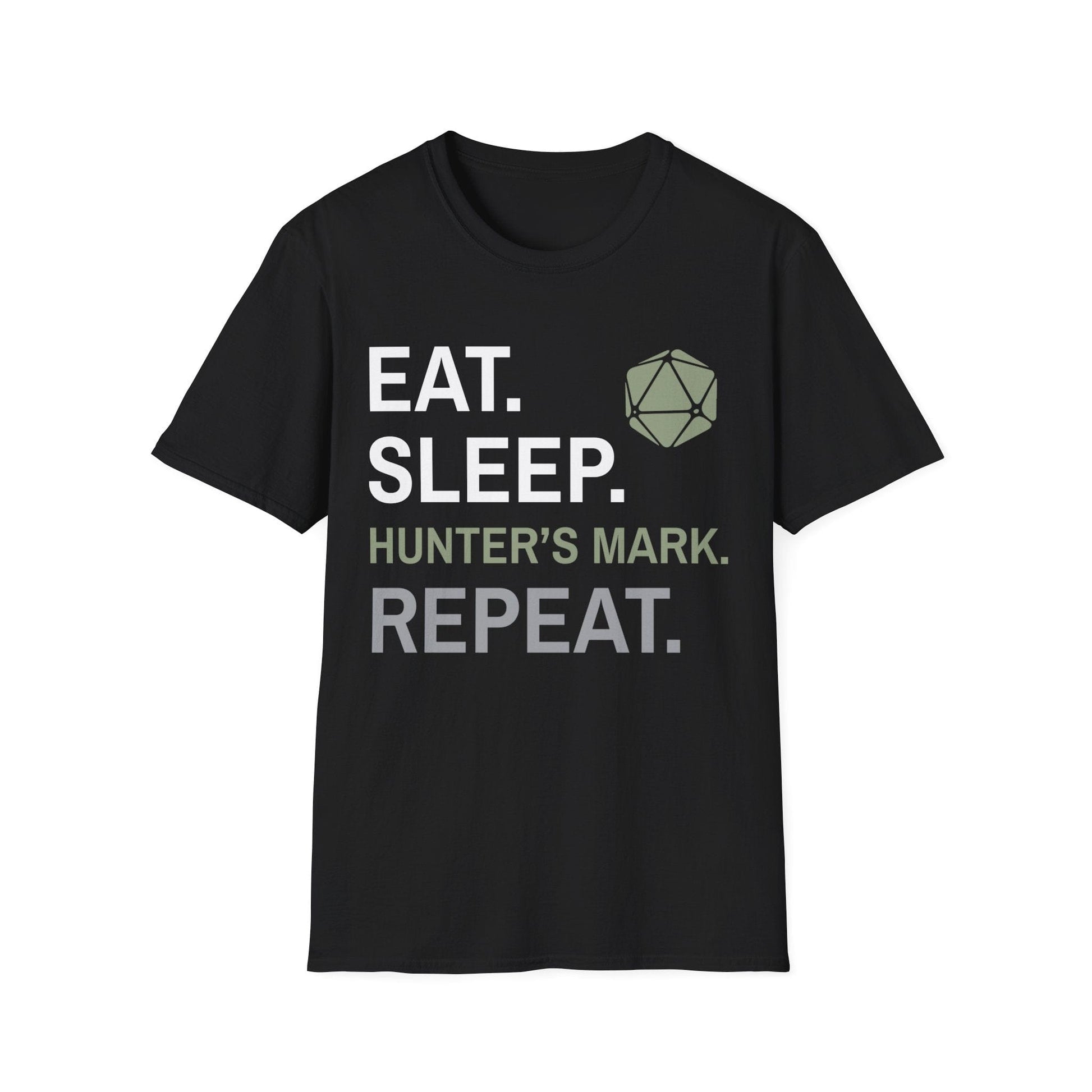 Printify T-Shirt Black / S Ranger Class T-Shirt – 'Eat, Sleep, Hunter's Mark, Repeat'