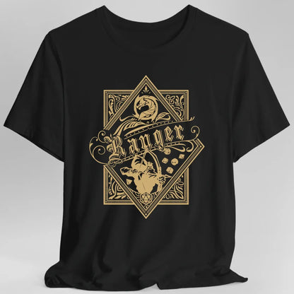 Printify T-Shirt Black / S Ranger D&D Class Emblem T-shirt