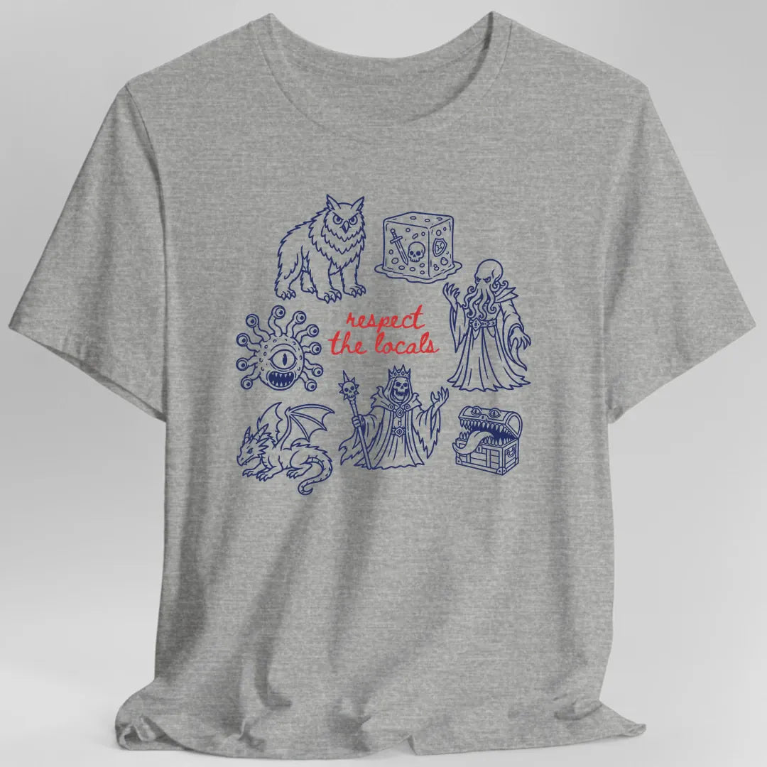 Printify T-Shirt Sport Grey / S Respect the Locals D&D Monster T-Shirt