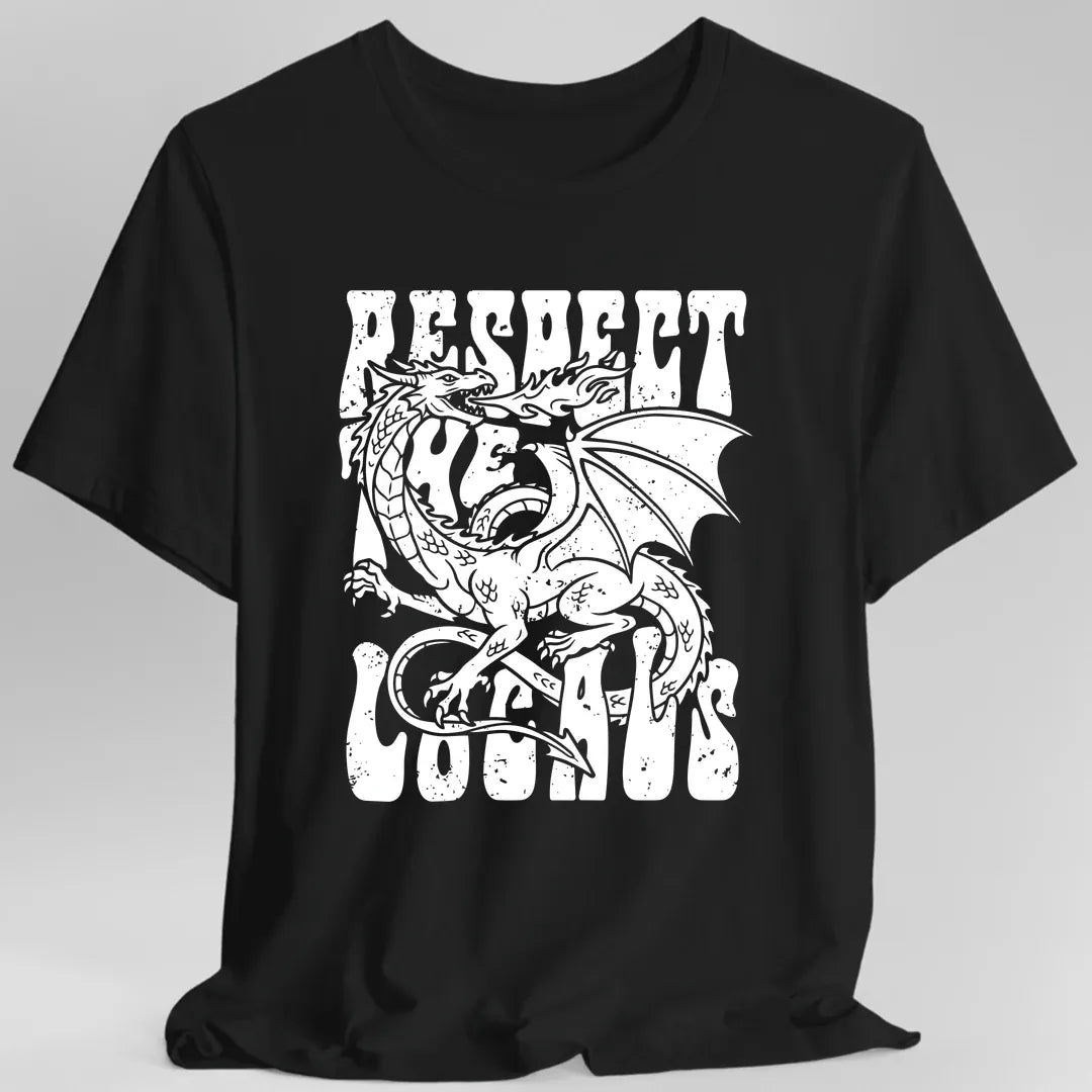 Printify T-Shirt Black / S Respect the Locals New T-shirt