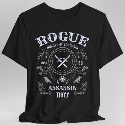 Printify T-Shirt Black / S Rogue Class Vintage Label T-Shirt