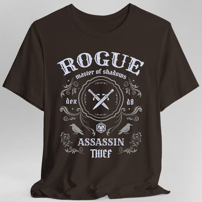 Printify T-Shirt Dark Chocolate / S Rogue Class Vintage Label T-Shirt