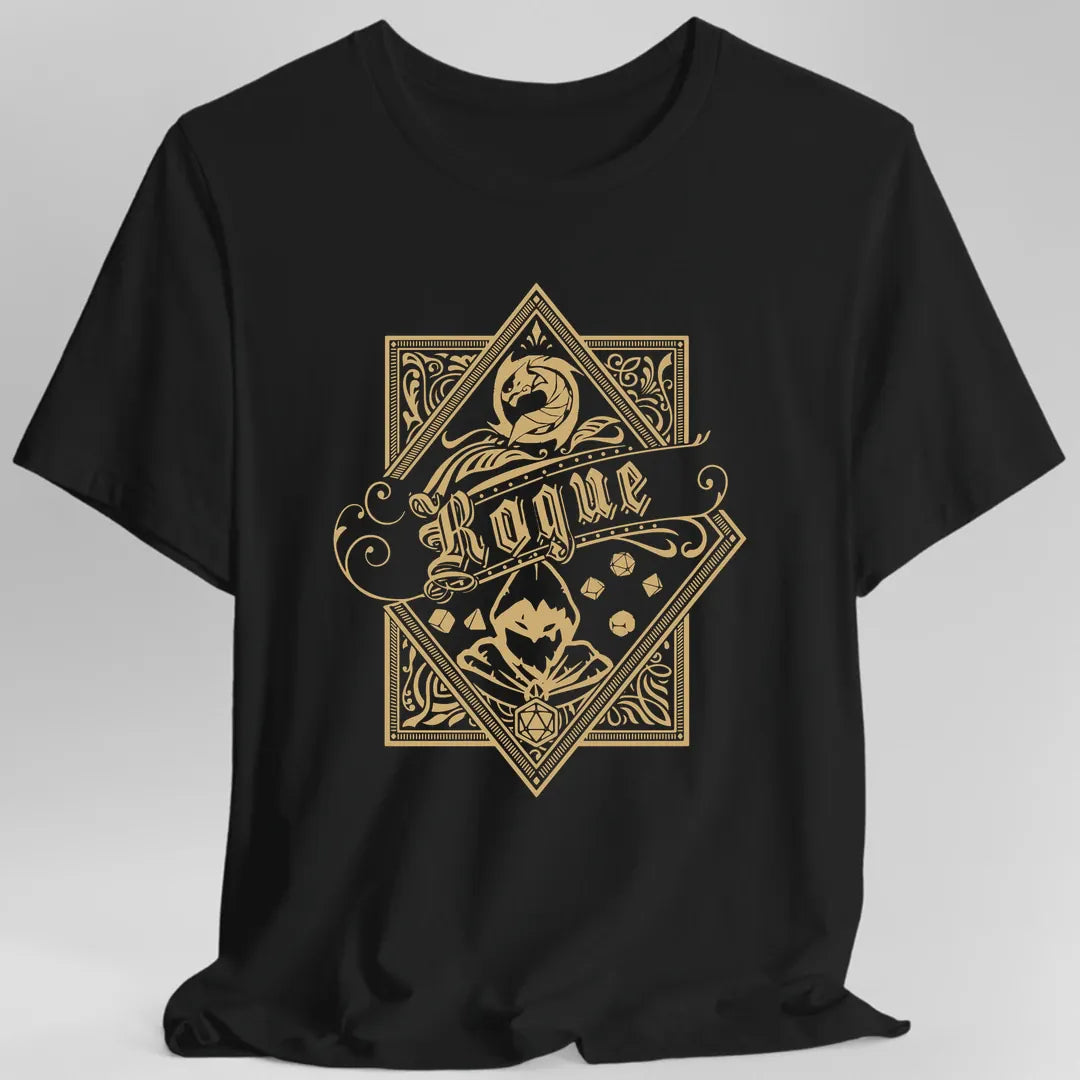 Printify T-Shirt Black / S Rogue D&D Class Emblem T-shirt