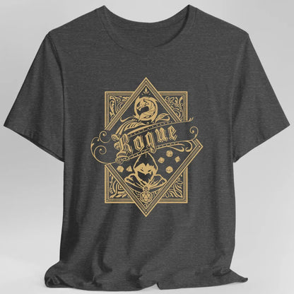 Printify T-Shirt Dark Heather Grey / S Rogue D&D Class Emblem T-shirt