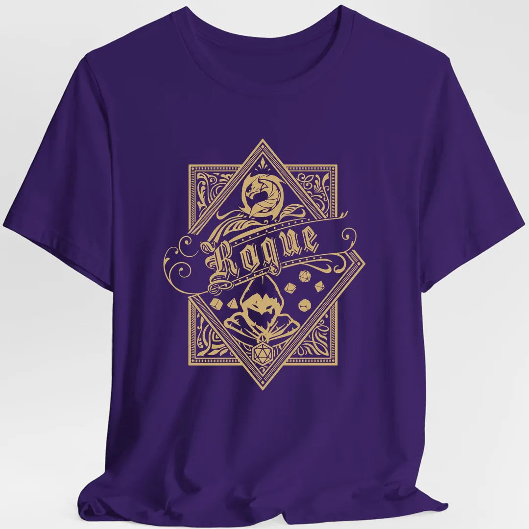 Printify T-Shirt Purple / S Rogue D&D Class Emblem T-shirt