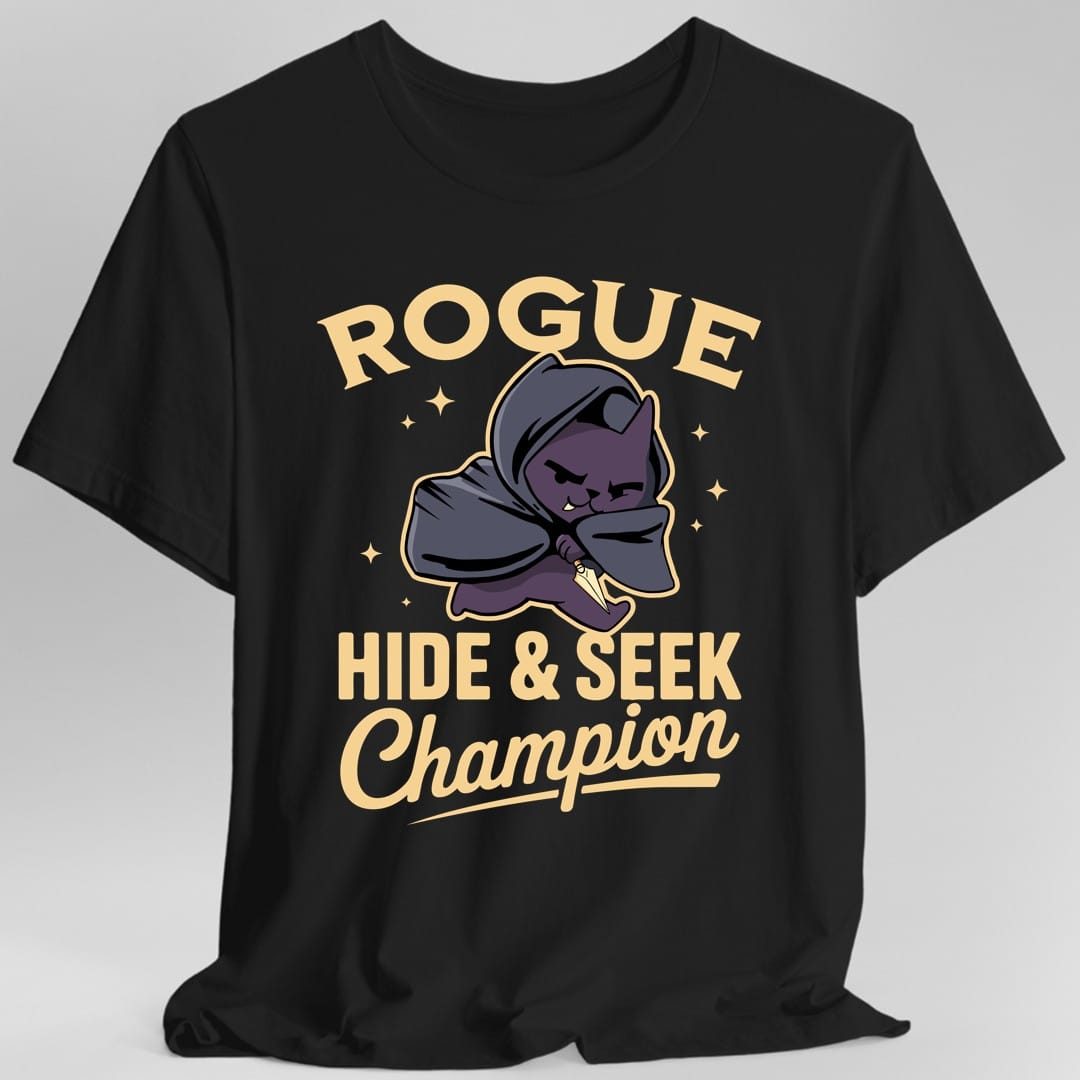 Printify T-Shirt Black / S Rogue Hide & Seek Champion T-Shirt
