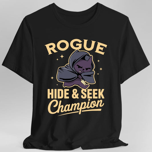 Printify T-Shirt Black / S Rogue Hide & Seek Champion T-Shirt