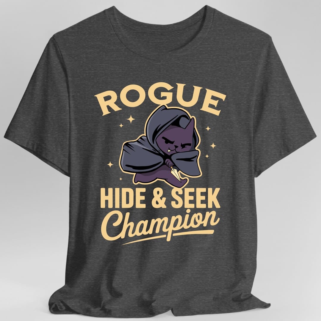 Printify T-Shirt Dark Heather / S Rogue Hide & Seek Champion T-Shirt