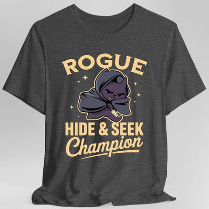 Printify T-Shirt Dark Heather / S Rogue Hide & Seek Champion T-Shirt