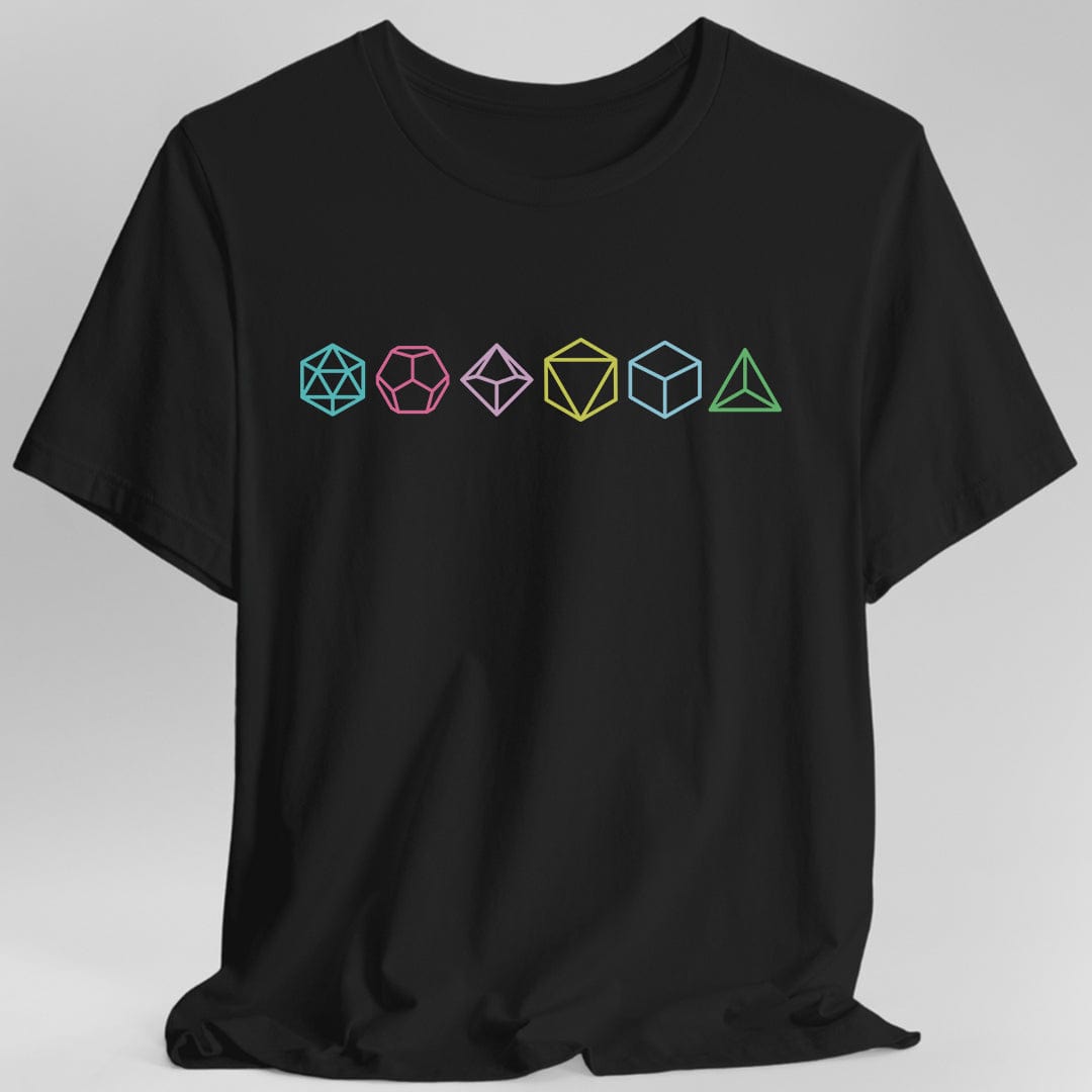 Printify T-Shirt Black / S Row of Dice T-Shirt