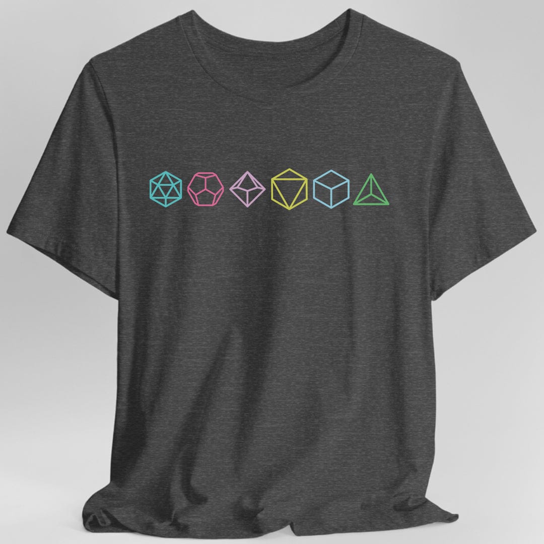 Printify T-Shirt Dark Heather / S Row of Dice T-Shirt