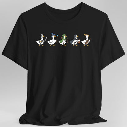 Printify T-Shirt Black / S Silly Goose Adventurers Funny D&D T-Shirt