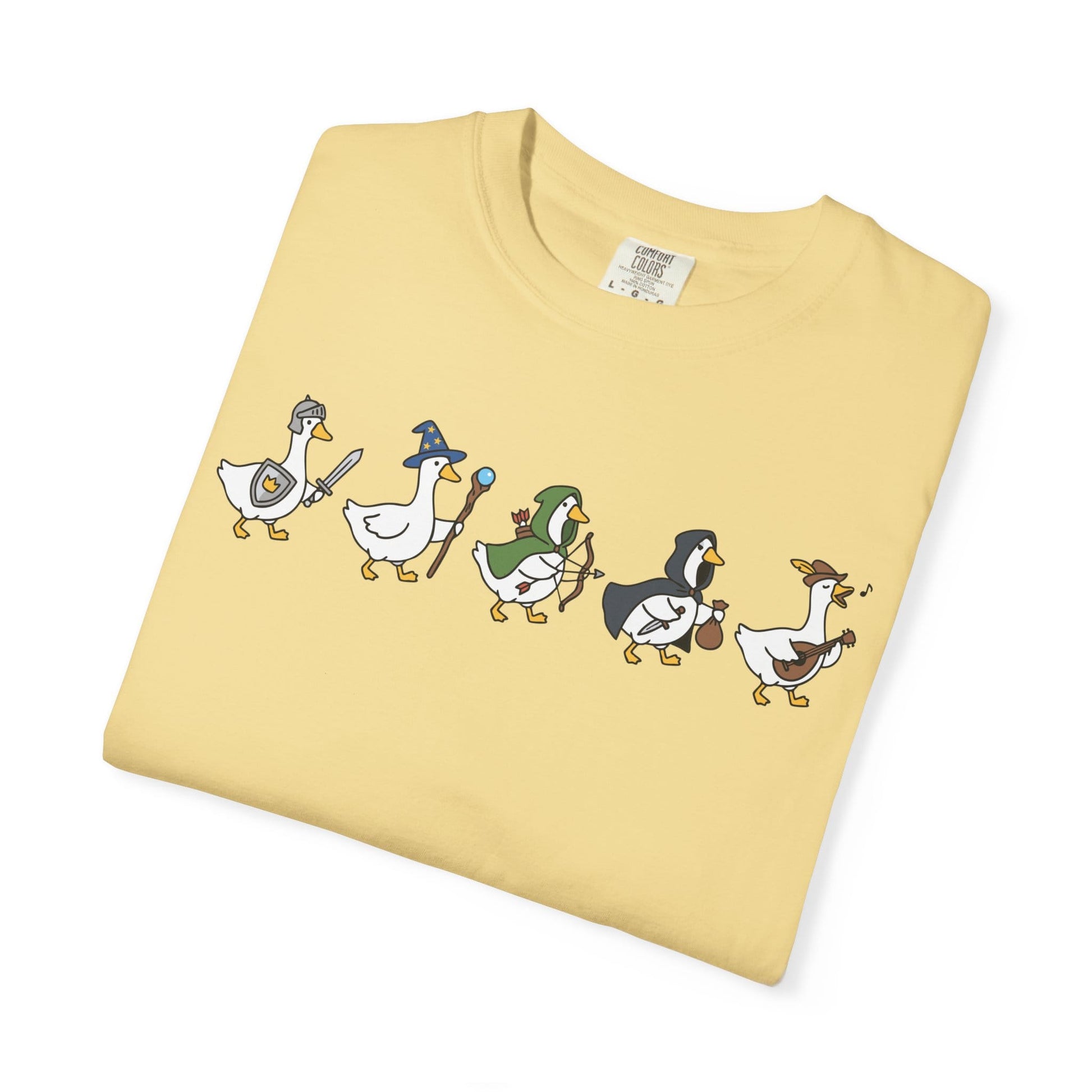 Printify T-Shirt Silly Goose Adventurers Funny D&D T-Shirt - Comfort Colors