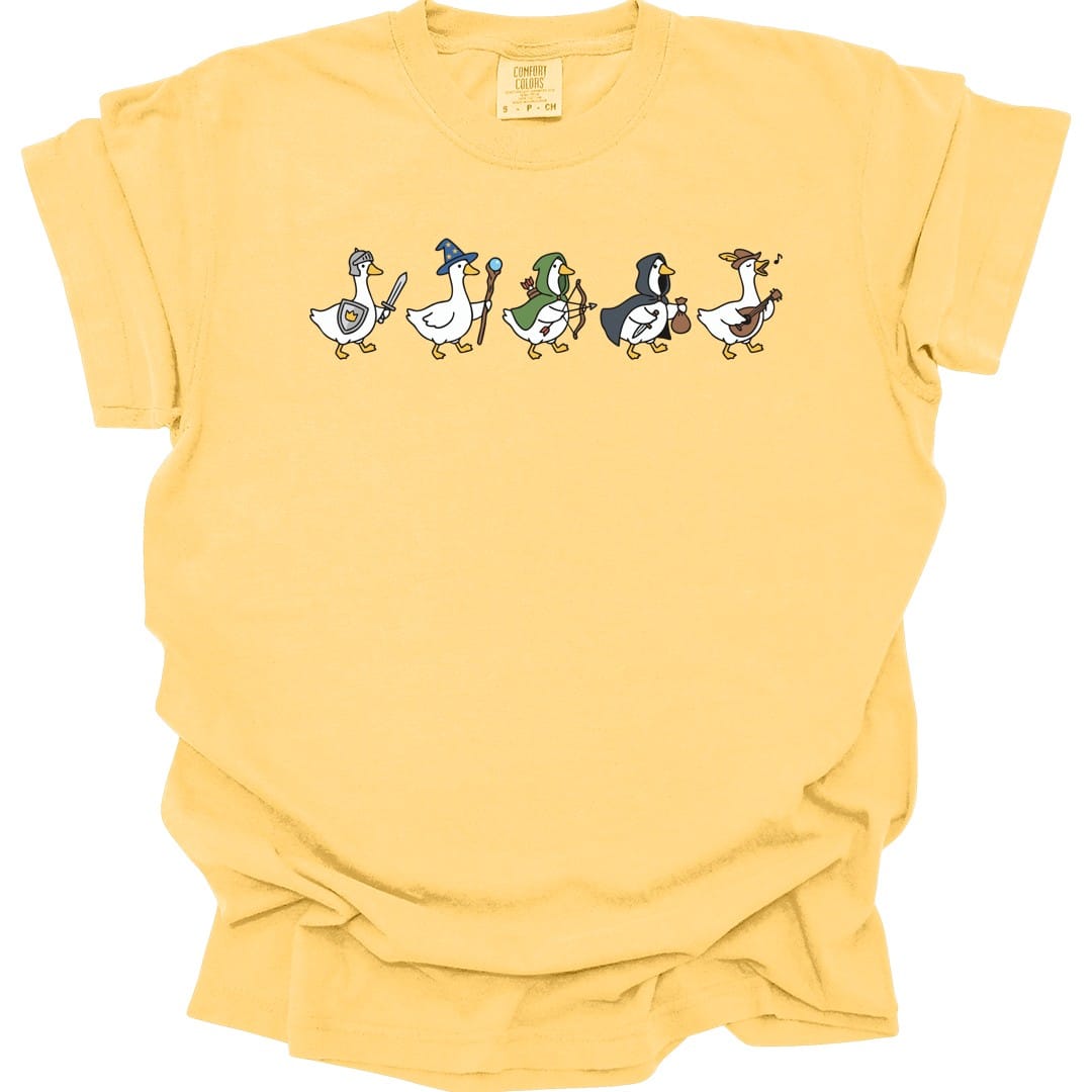 Printify T-Shirt Butter / S Silly Goose Adventurers Funny D&D T-Shirt - Comfort Colors