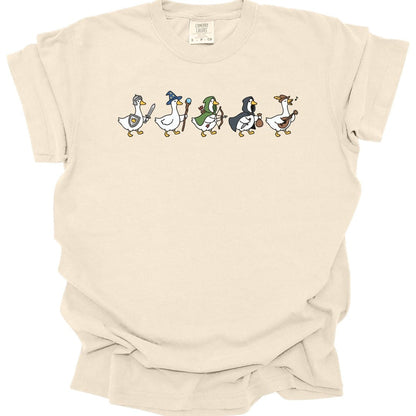 Printify T-Shirt Ivory / S Silly Goose Adventurers Funny D&D T-Shirt - Comfort Colors