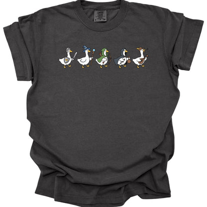Printify T-Shirt Pepper / S Silly Goose Adventurers Funny D&D T-Shirt - Comfort Colors