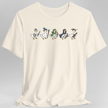 Printify T-Shirt Natural / S Silly Goose Adventurers Funny D&D T-Shirt