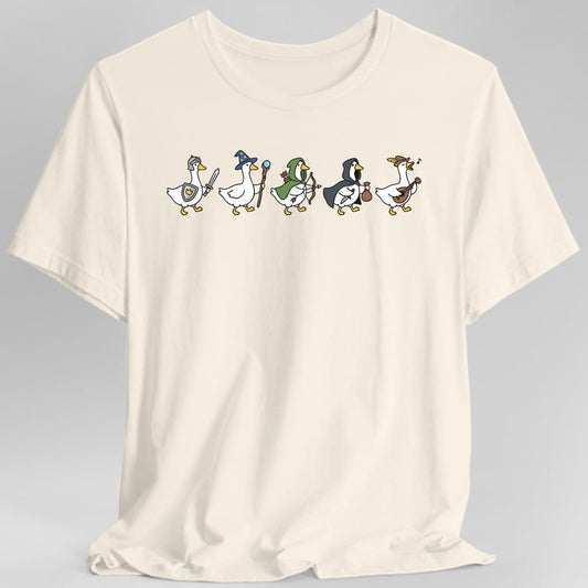 Printify T-Shirt Natural / S Silly Goose Adventurers Funny D&D T-Shirt