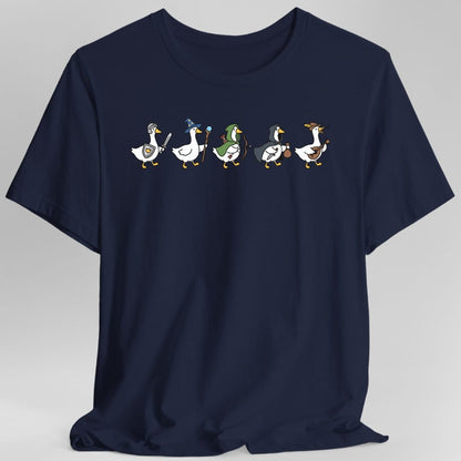 Printify T-Shirt Navy / S Silly Goose Adventurers Funny D&D T-Shirt