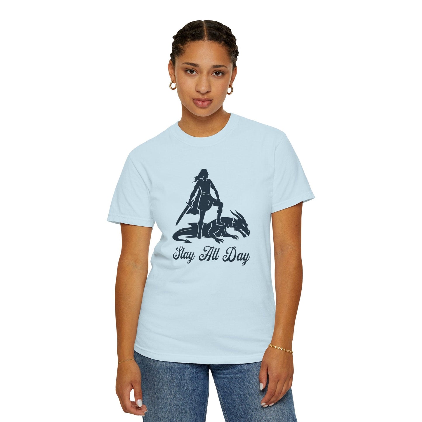 Printify T-Shirt Slay All Day T-Shirt - Comfort Colors