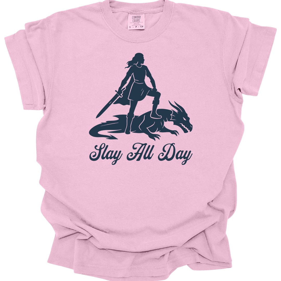 Printify T-Shirt Blossom / S Slay All Day T-Shirt - Comfort Colors