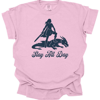 Printify T-Shirt Blossom / S Slay All Day T-Shirt - Comfort Colors