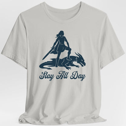 Printify T-Shirt Ice Grey / S Slay All Day T-Shirt