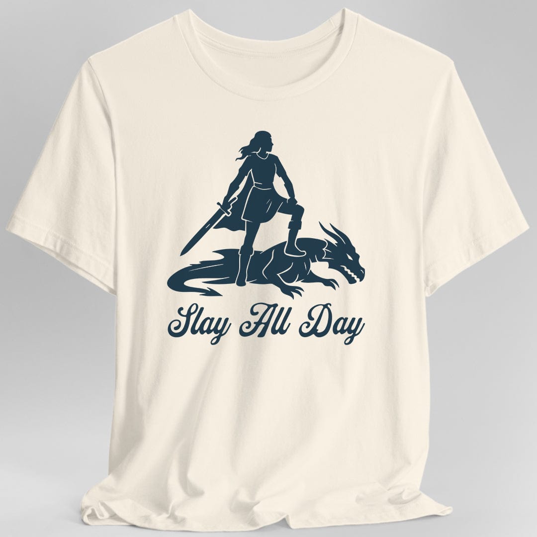 Printify T-Shirt Natural / S Slay All Day T-Shirt