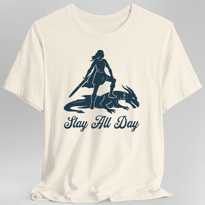 Printify T-Shirt Natural / S Slay All Day T-Shirt