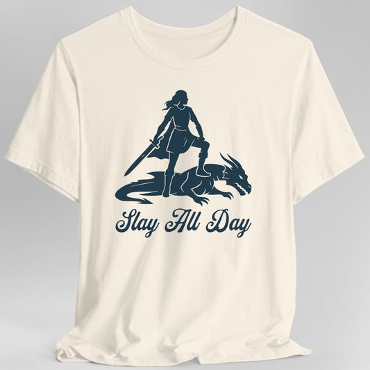 Printify T-Shirt Natural / S Slay All Day T-Shirt