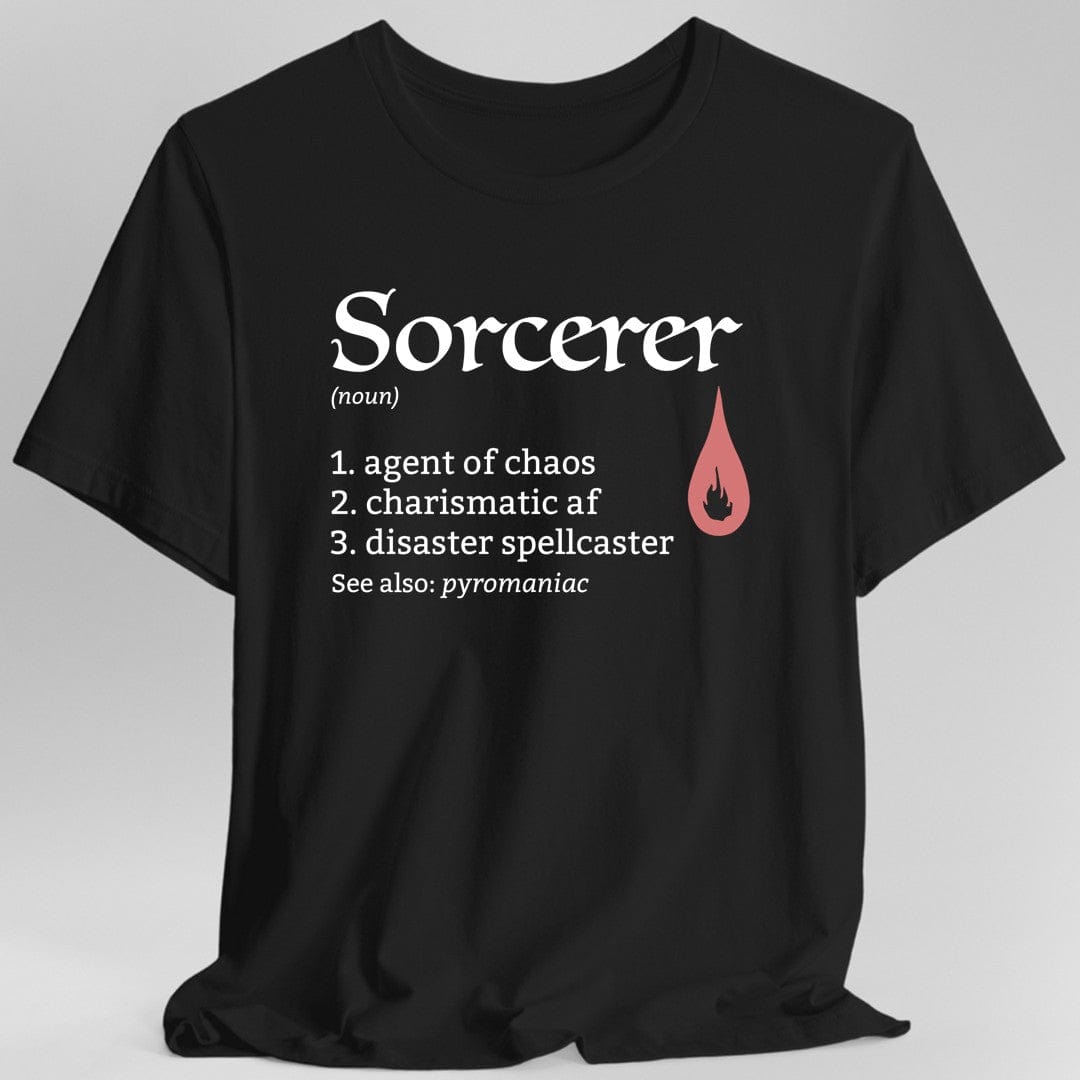Printify T-Shirt Black / S Sorcerer Class Definition D&D T-Shirt