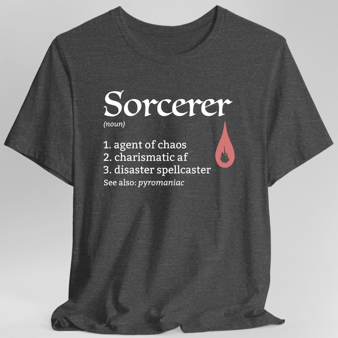 Printify T-Shirt Dark Heather / S Sorcerer Class Definition D&D T-Shirt