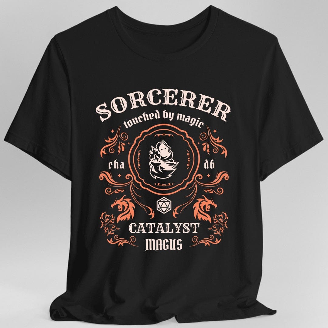 Printify T-Shirt Black / S Sorcerer Class Vintage Label T-Shirt