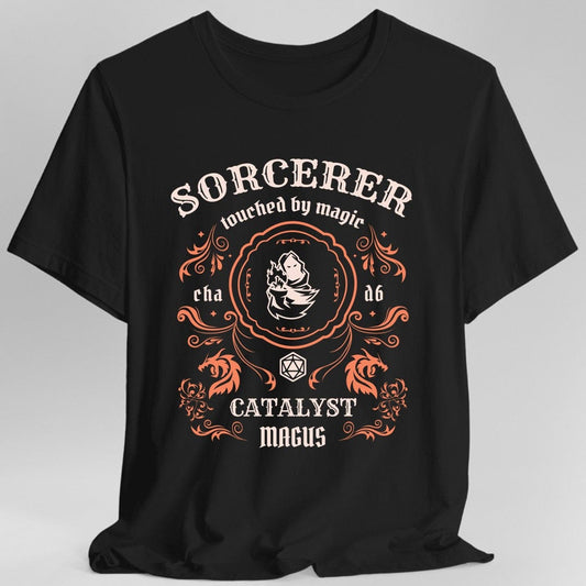 Printify T-Shirt Black / S Sorcerer Class Vintage Label T-Shirt