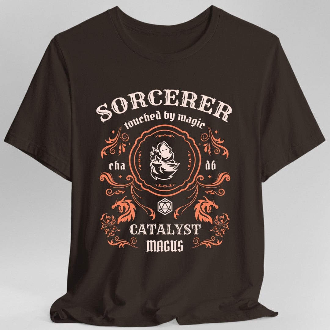 Printify T-Shirt Dark Chocolate / S Sorcerer Class Vintage Label T-Shirt