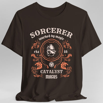 Printify T-Shirt Dark Chocolate / S Sorcerer Class Vintage Label T-Shirt