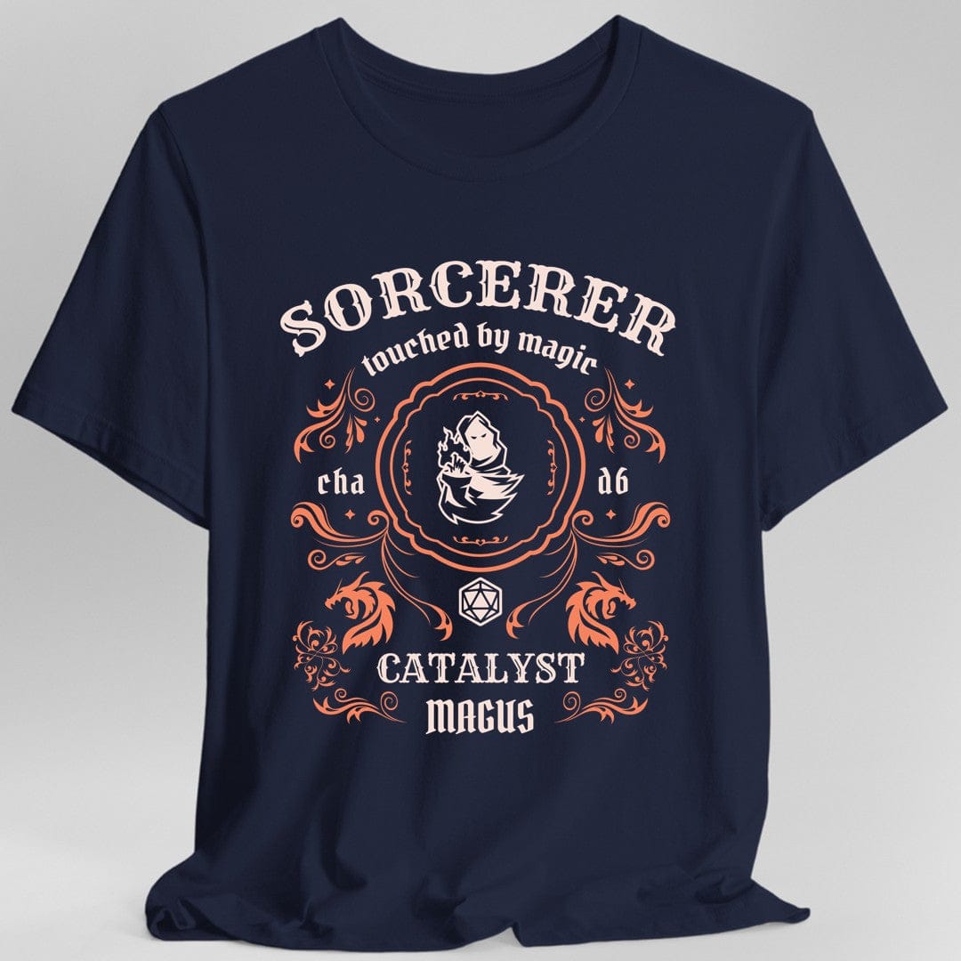 Printify T-Shirt Navy / S Sorcerer Class Vintage Label T-Shirt