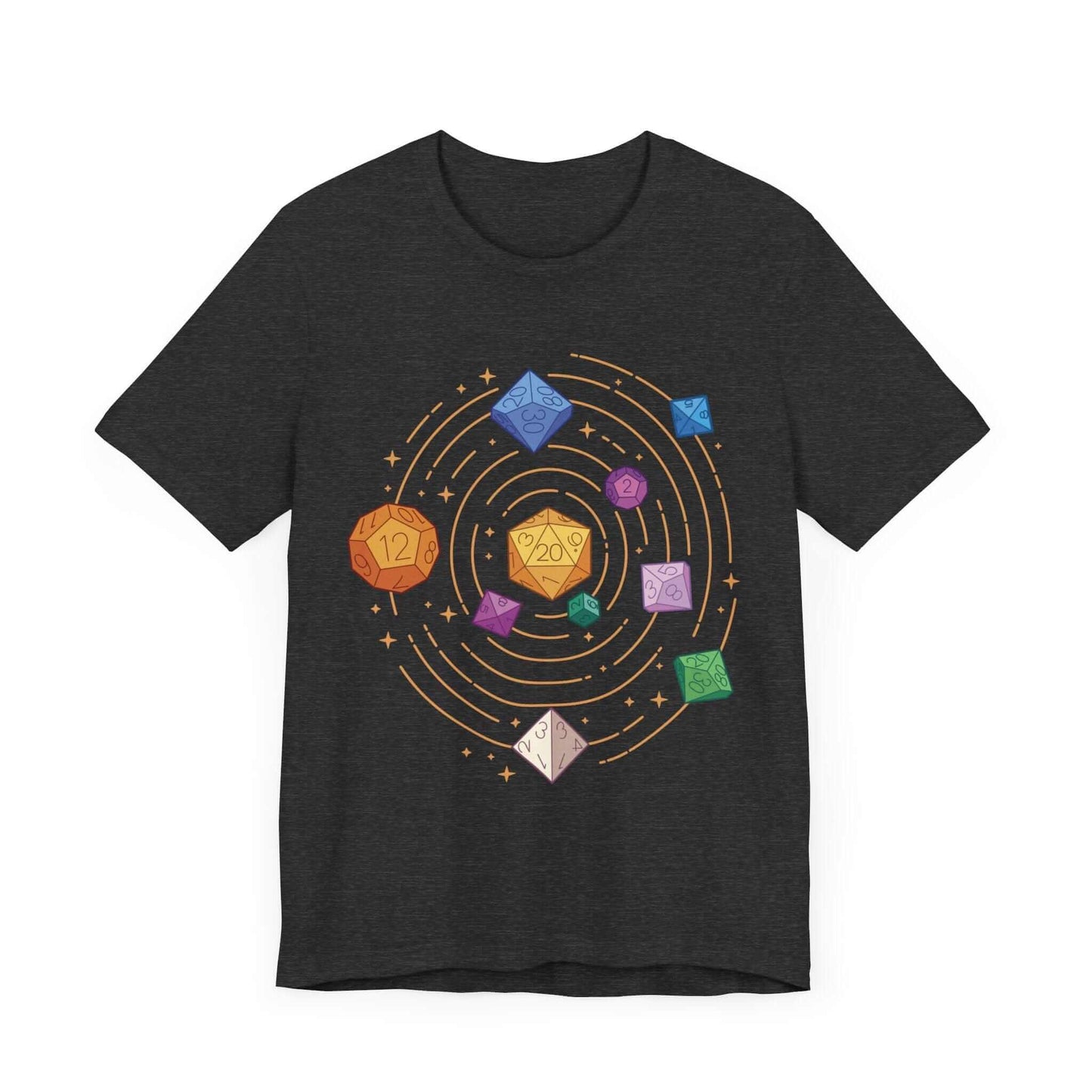 Printify T-Shirt Space Dice Solar System T-shirt