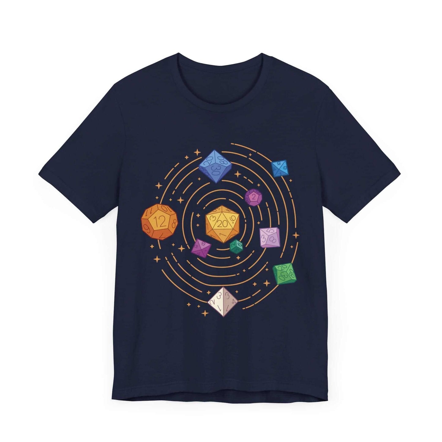 Printify T-Shirt Space Dice Solar System T-shirt