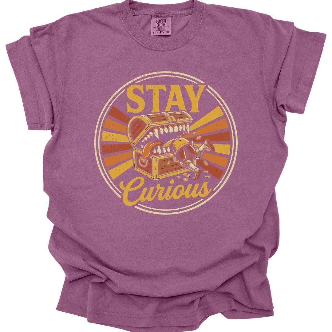 Printify T-Shirt Berry / S Stay Curious Mimic T-Shirt - Comfort Colors