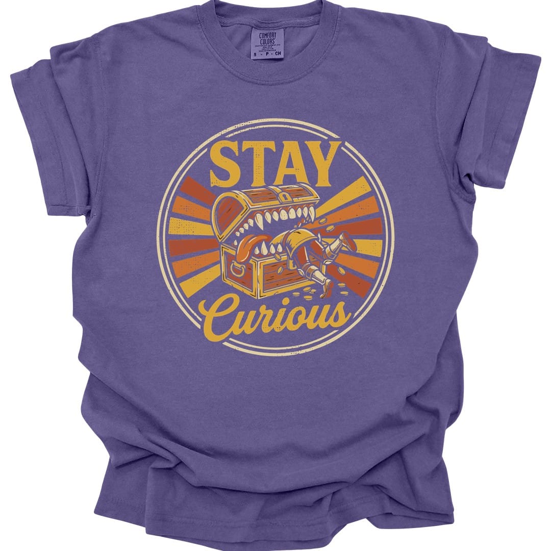 Printify T-Shirt Grape / S Stay Curious Mimic T-Shirt - Comfort Colors