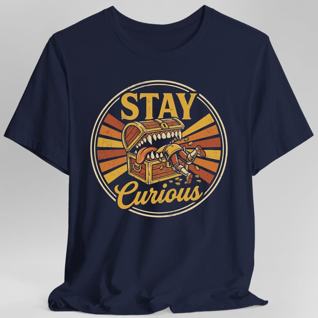 Printify T-Shirt Navy / S Stay Curious Mimic T-Shirt