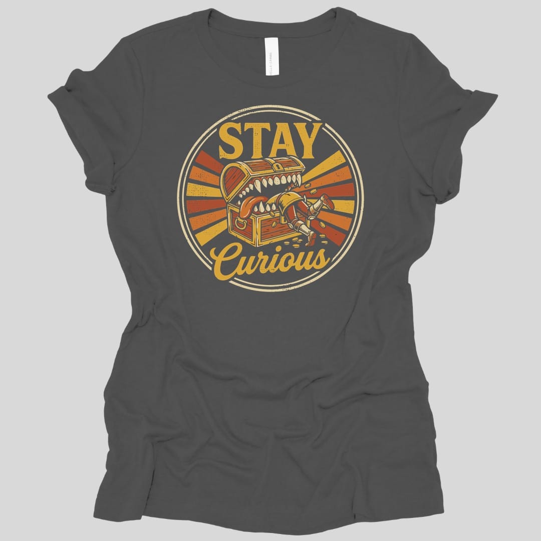 Printify T-Shirt Asphalt / S Stay Curious Mimic Women's T-shirt