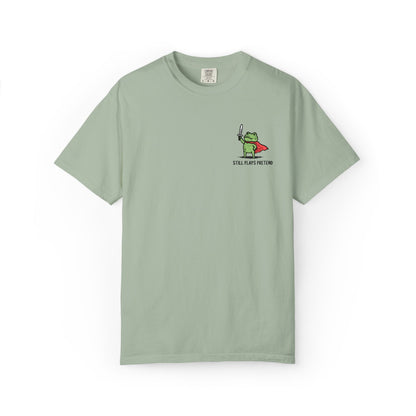Printify T-Shirt Still Plays Pretend Embroidery T-shirt