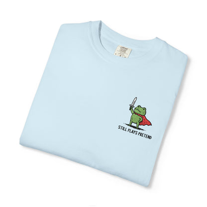 Printify T-Shirt Chambray / S Still Plays Pretend Embroidery T-shirt